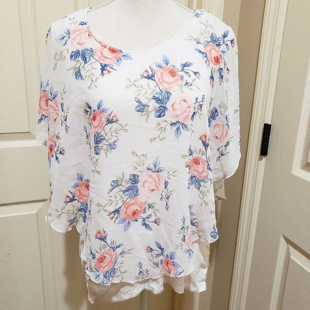 MATERNITY blouse Love Delirious Roses